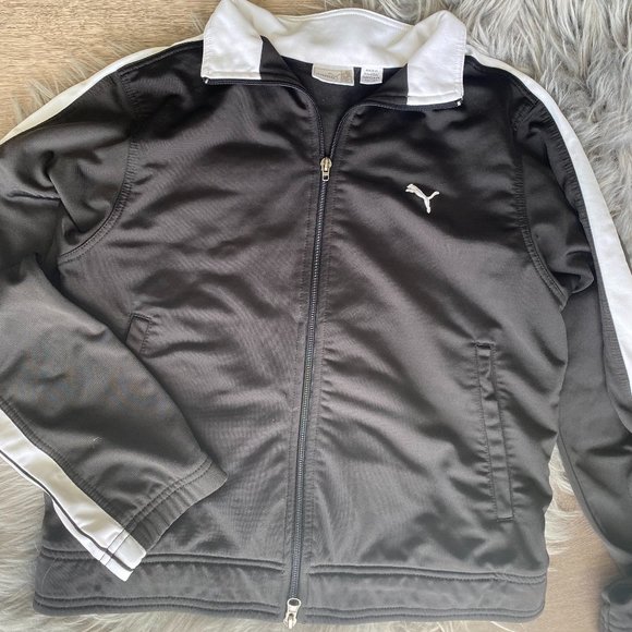 Vintage Puma Women's Track Zip-up Jacket Sz.L - Picture 1 of 4